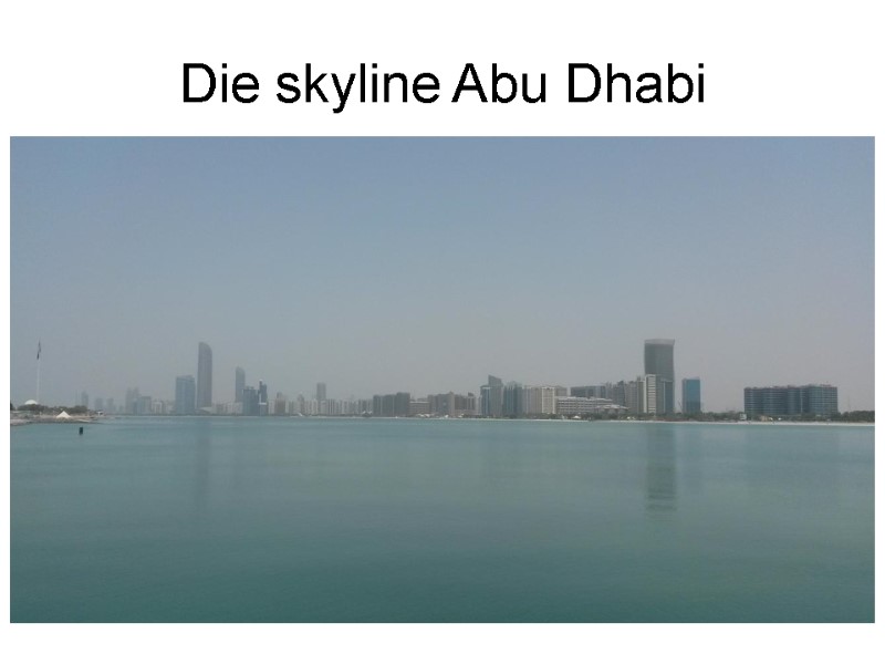 Die skyline Abu Dhabi